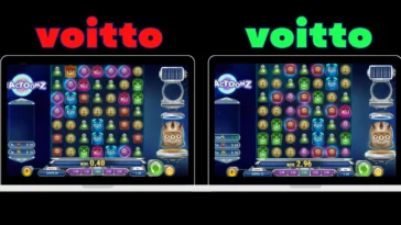 Lähikuva kolikkopelistä, jossa voitto on panosta pienempi (LDW), havainnollistaen osumataajuutta ja tappiota voiton valeasussa.