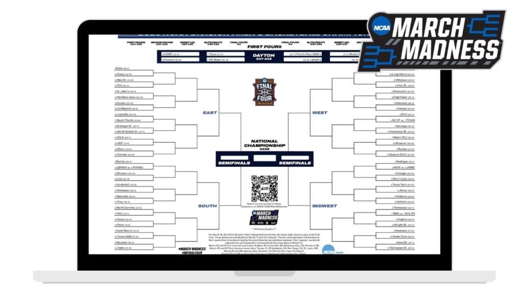 march madness logo ja otteluohjelma